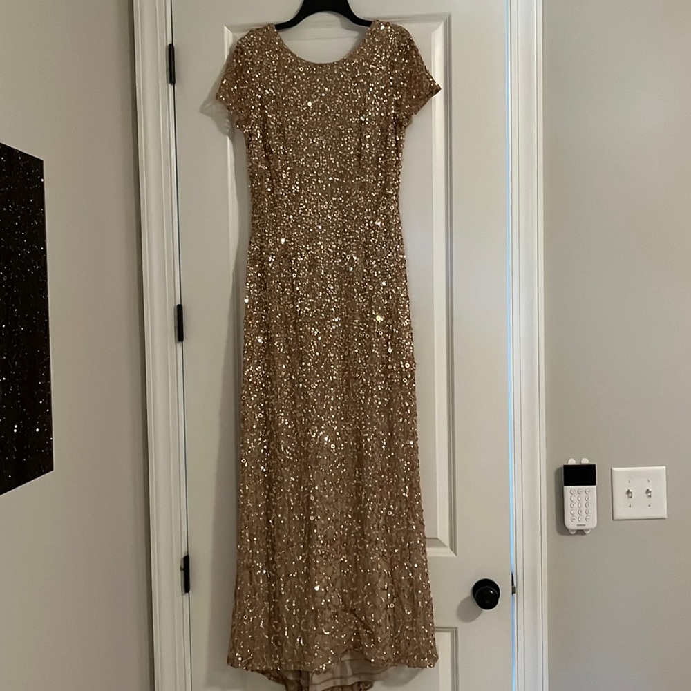 Formal gown with train. Worn x1